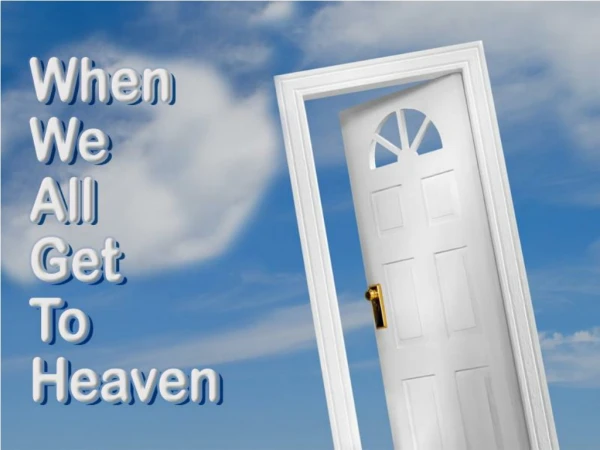 Jesus has a home for you in heaven