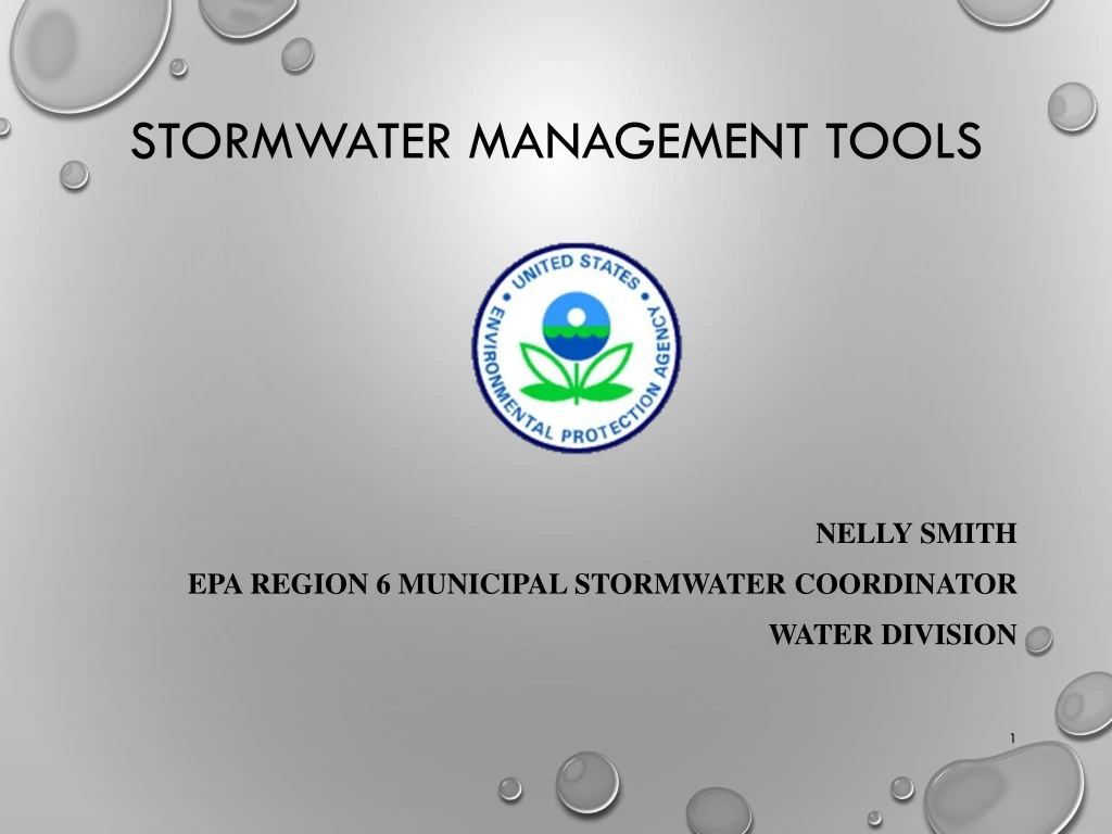 stormwater management tools