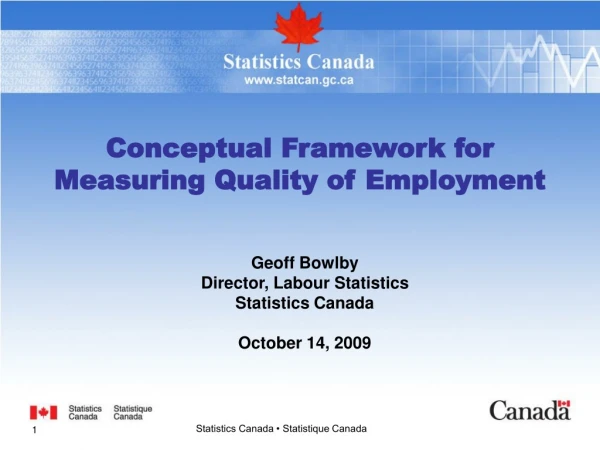 Conceptual Framework for Measuring Quality of Employment