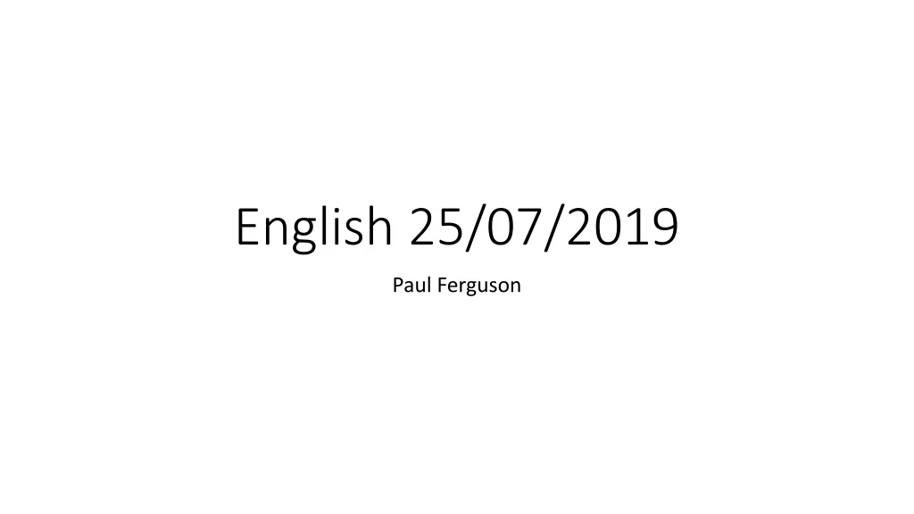 english 25 07 2019
