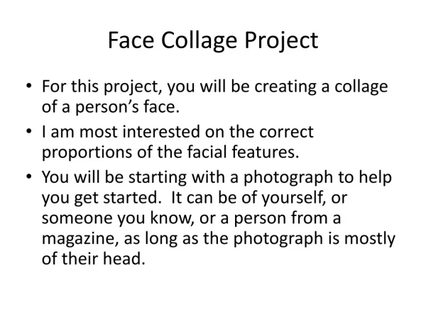 Face Collage Project