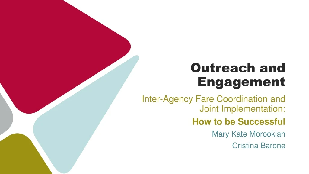 outreach and engagement