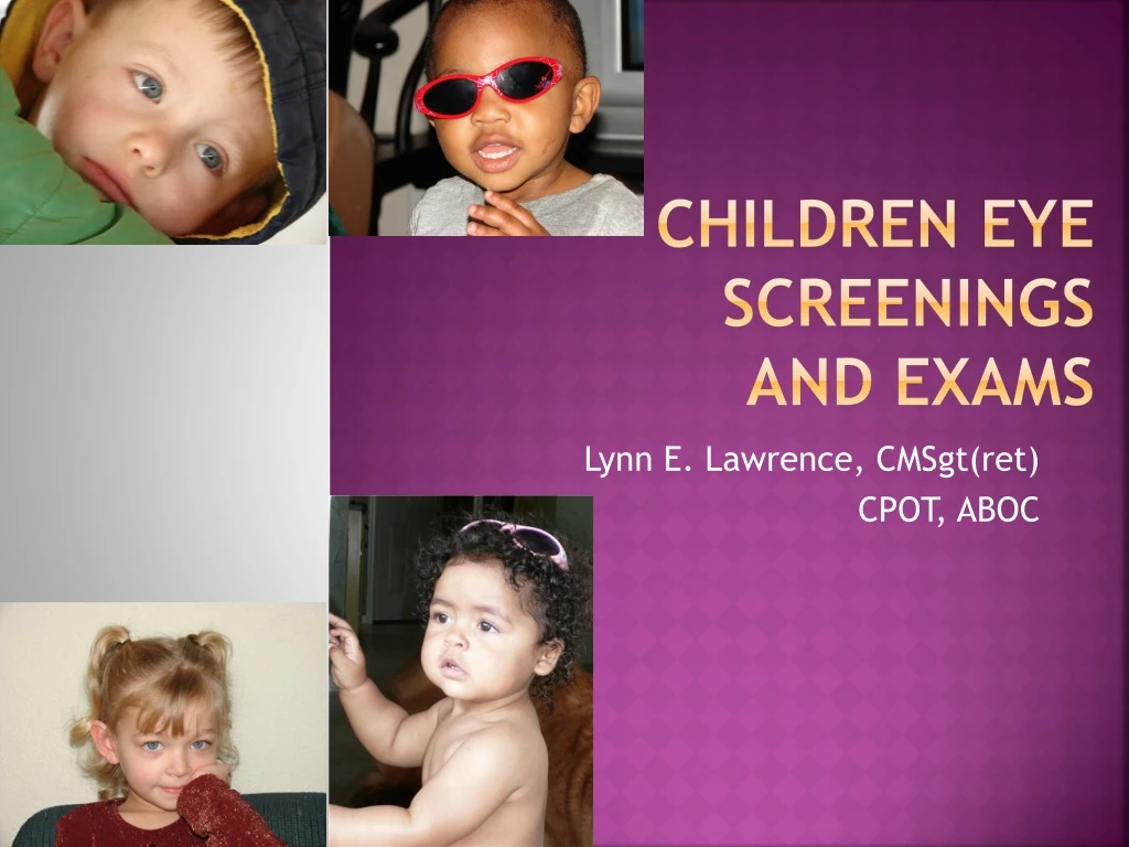 children eye screenings and exams