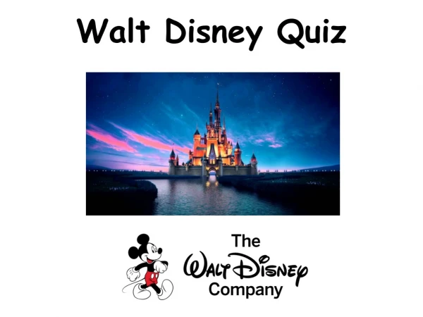 walt disney quiz