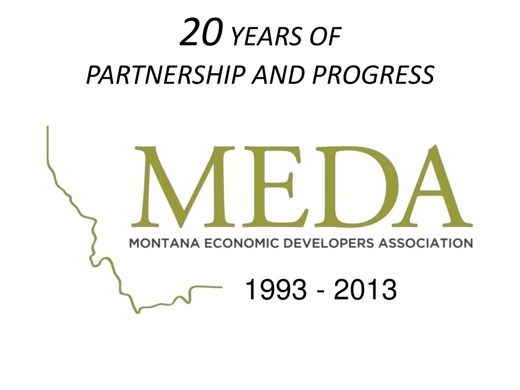 20 years of partnership and progress