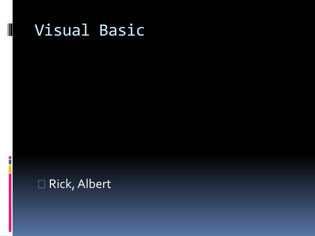 visual basic