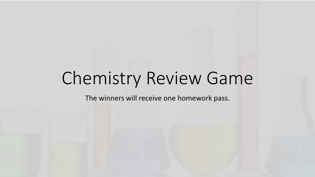 chemistry review game