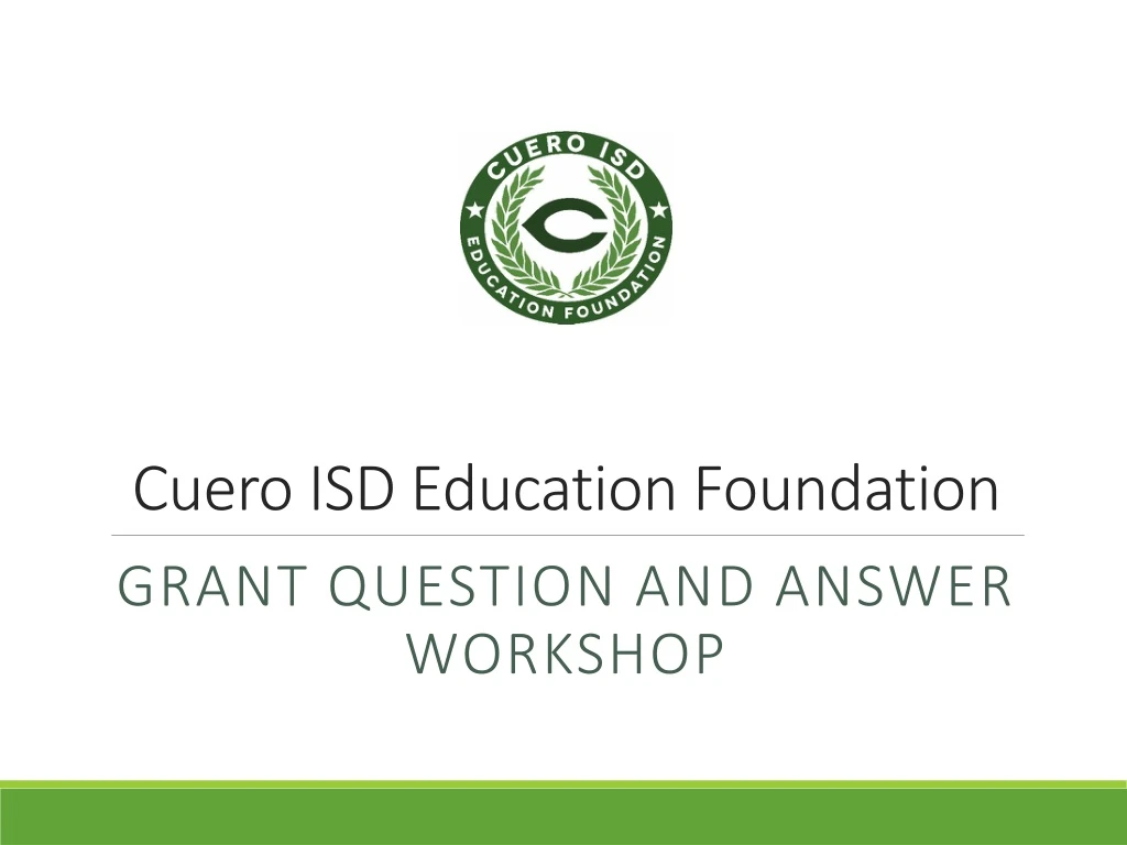 cuero isd education foundation