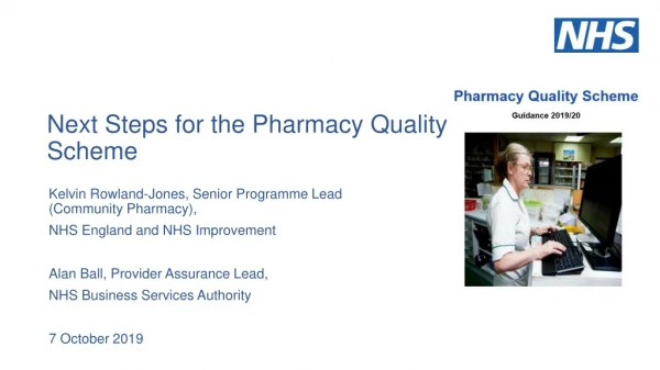 Next Steps for the Pharmacy Quality Scheme