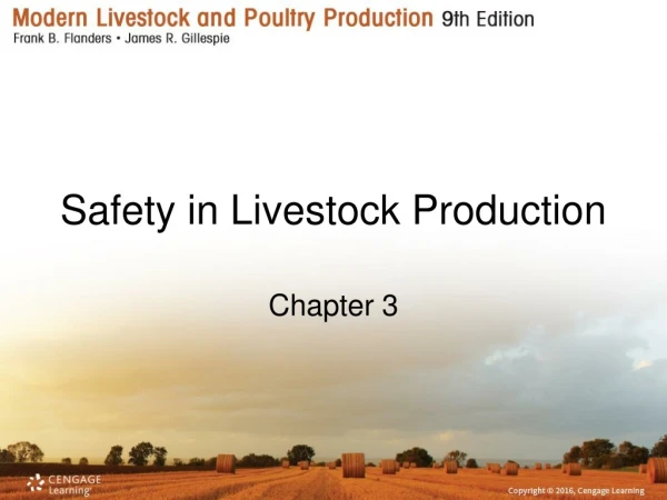 Safety in Livestock Production