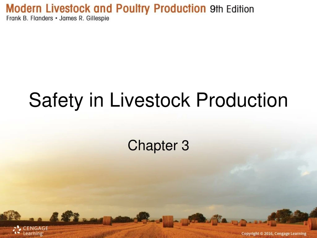 safety in livestock production