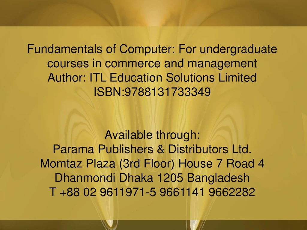 fundamentals of computer for undergraduate