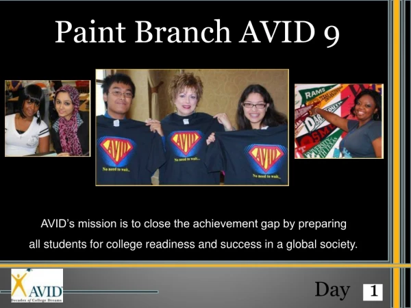 Paint Branch AVID 9