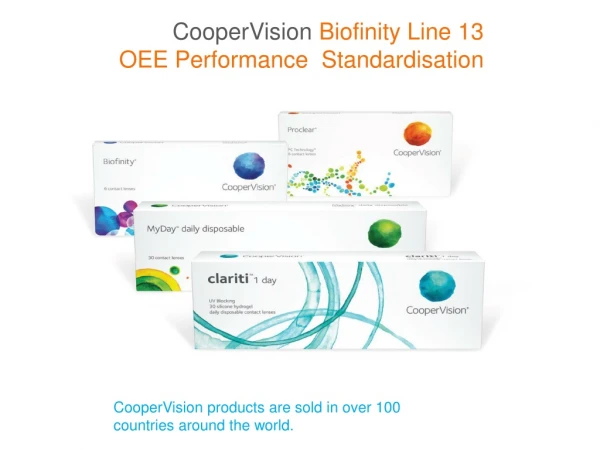 CooperVision Biofinity Line 13 OEE Performance Standardisation
