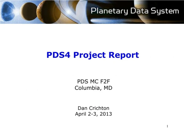 PDS4 Project Report