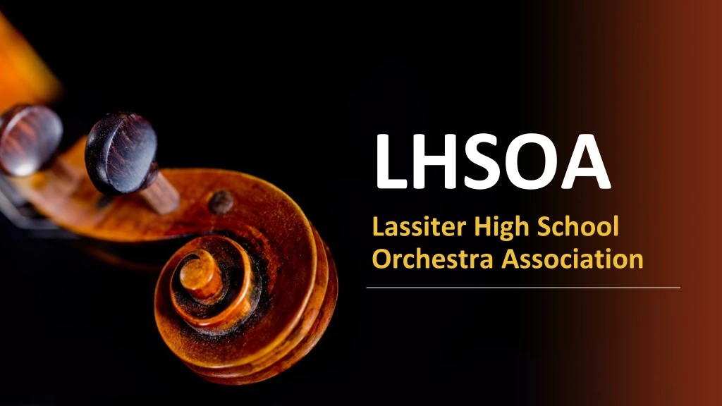 lhsoa lassiter high school orchestra association