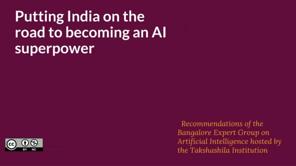 Putting India on the road to becoming an AI superpower