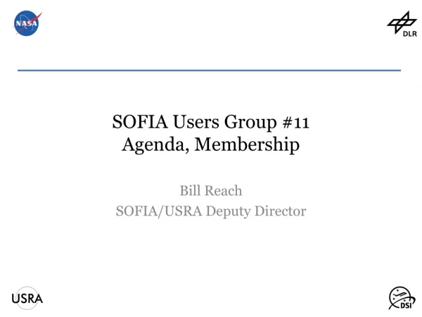 SOFIA Users Group #11 Agenda, Membership