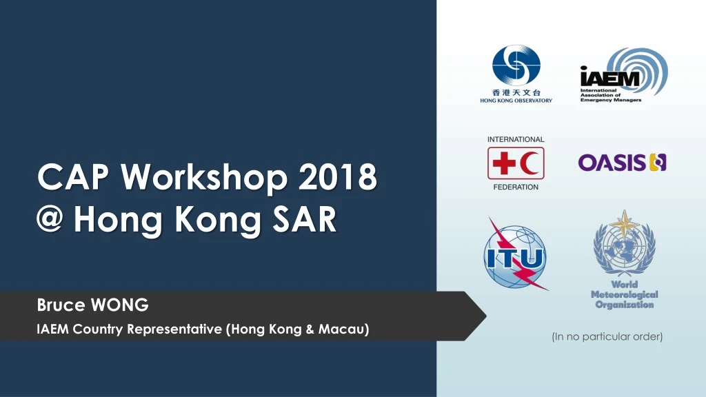 cap workshop 2018 @ hong kong sar