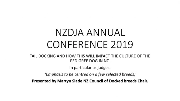 NZDJA ANNUAL CONFERENCE 2019