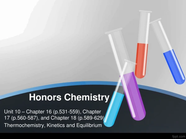 Honors Chemistry