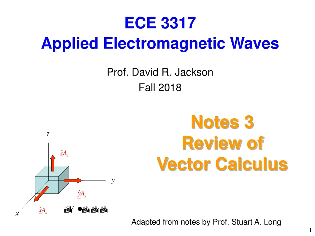 ece 3317 applied electromagnetic waves prof david