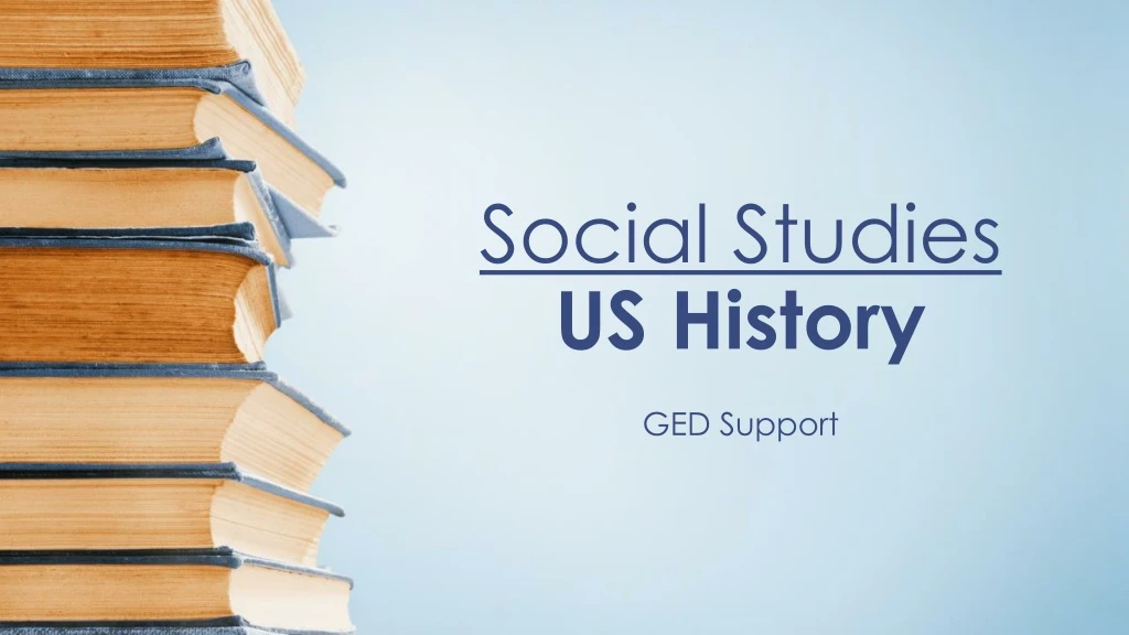 social studies us history ged support