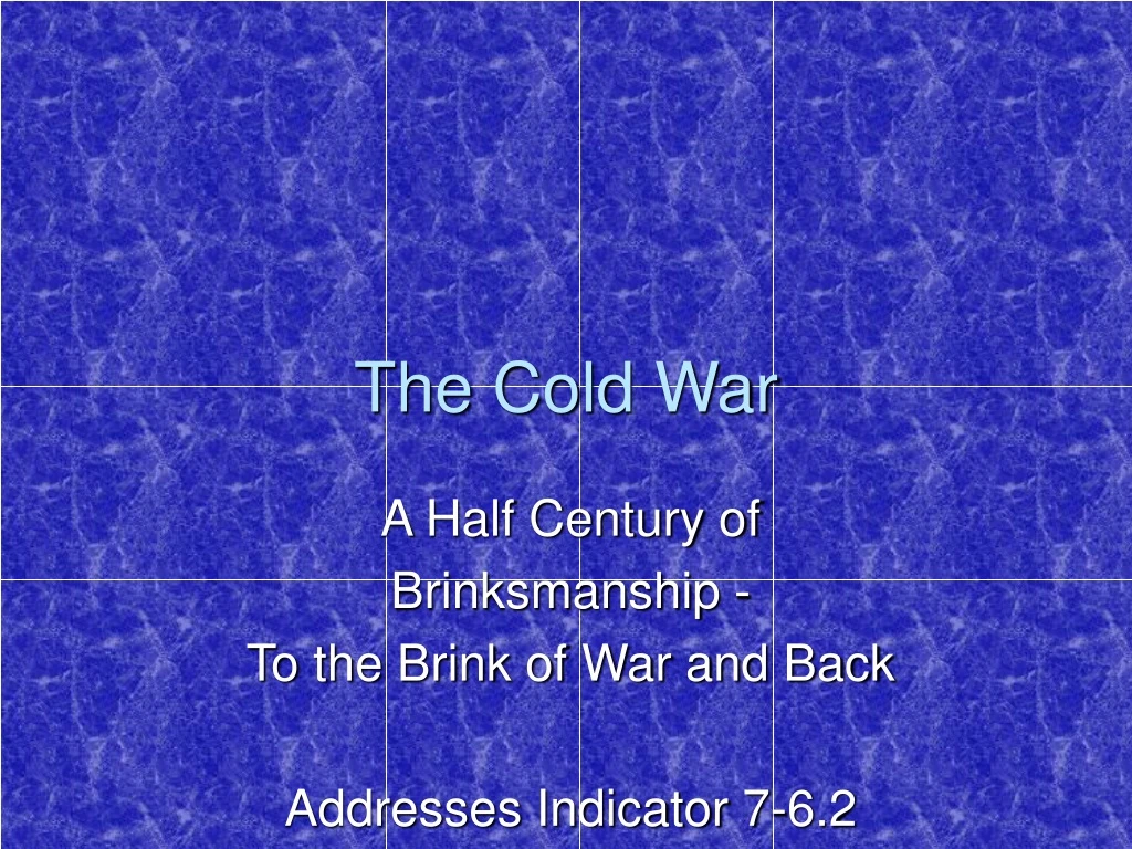 the cold war