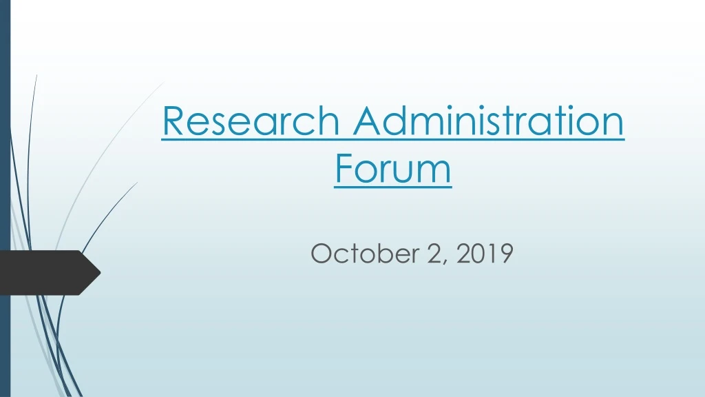 research administration forum