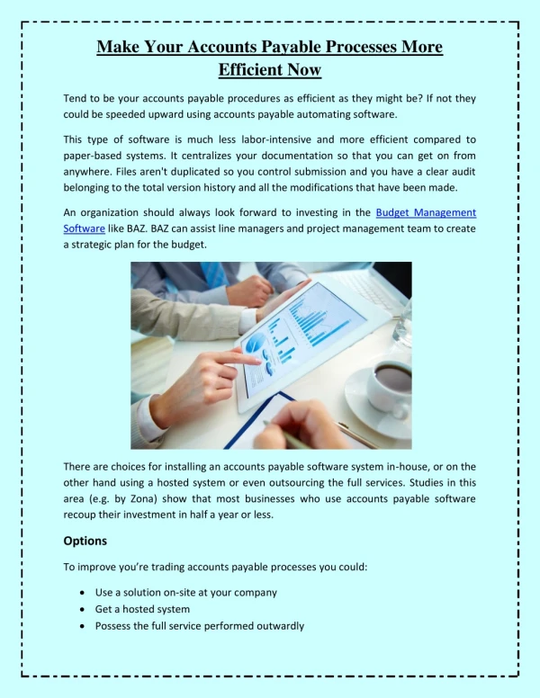 make your accounts payable processes more