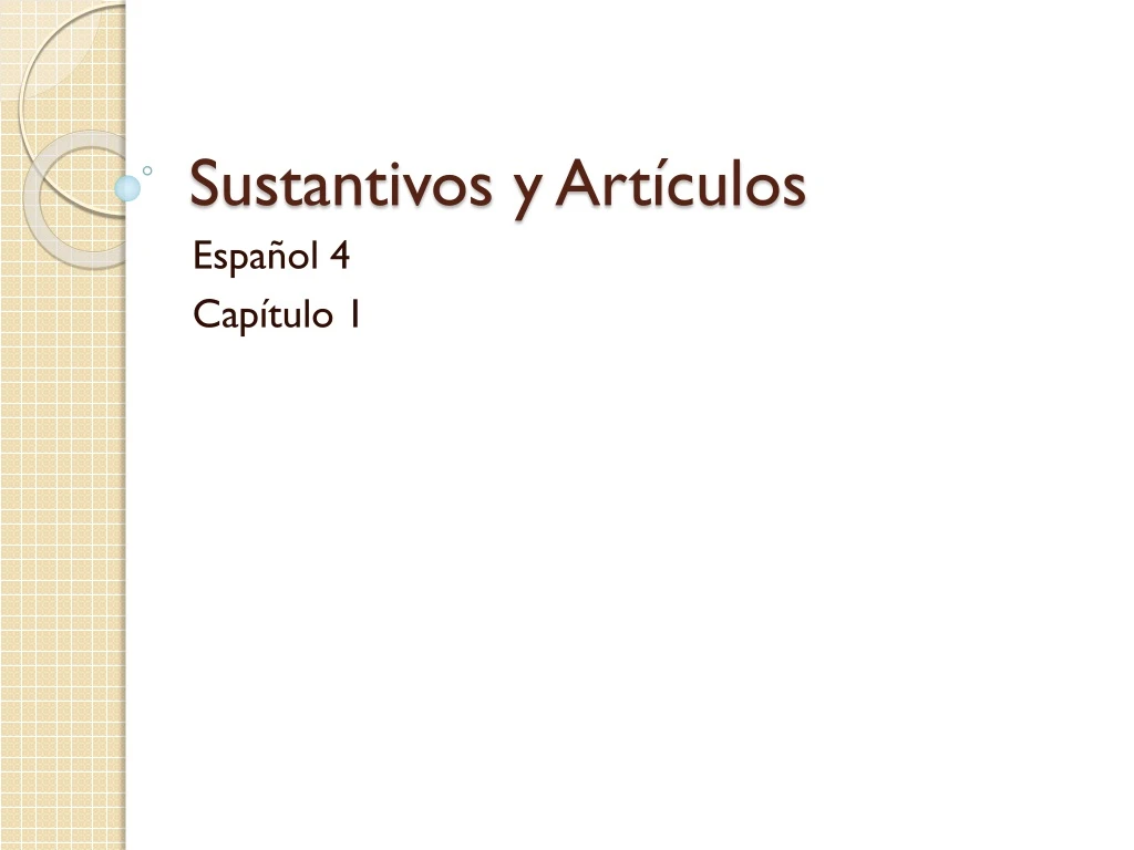 sustantivos y art culos