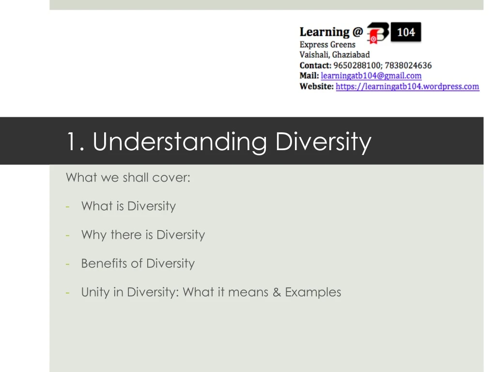 1 understanding diversity