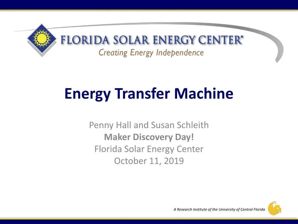 energy transfer machine