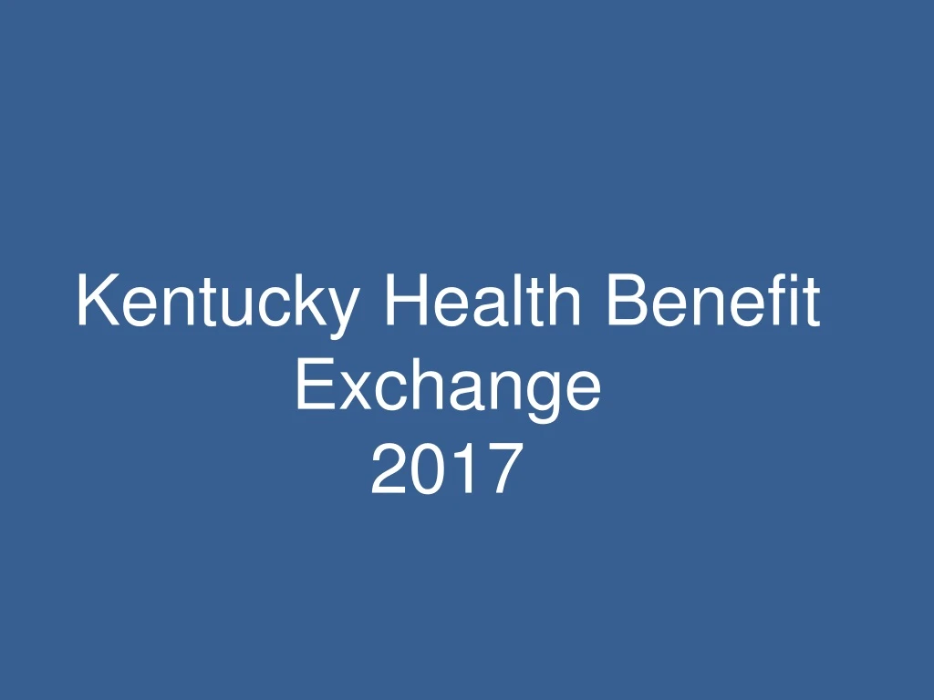 kentucky health benefit exchange 2017