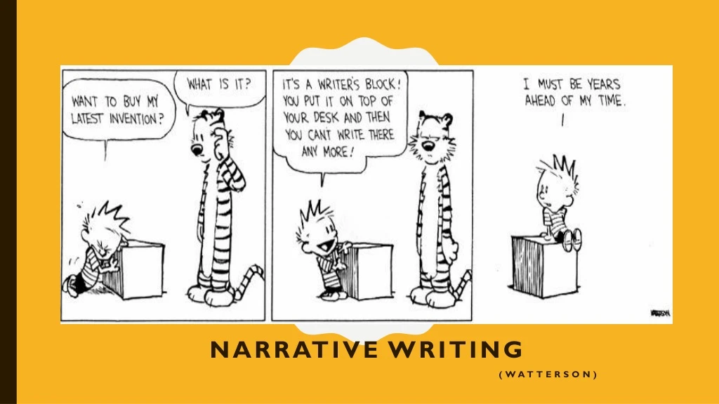 narrative writing watterson