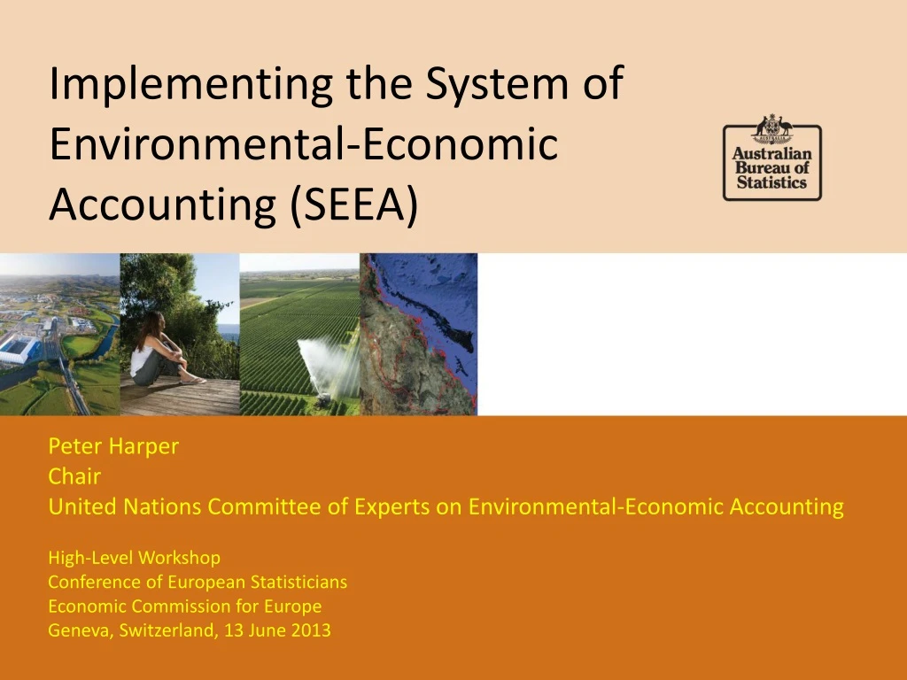 implementing the system of environmental economic accounting seea