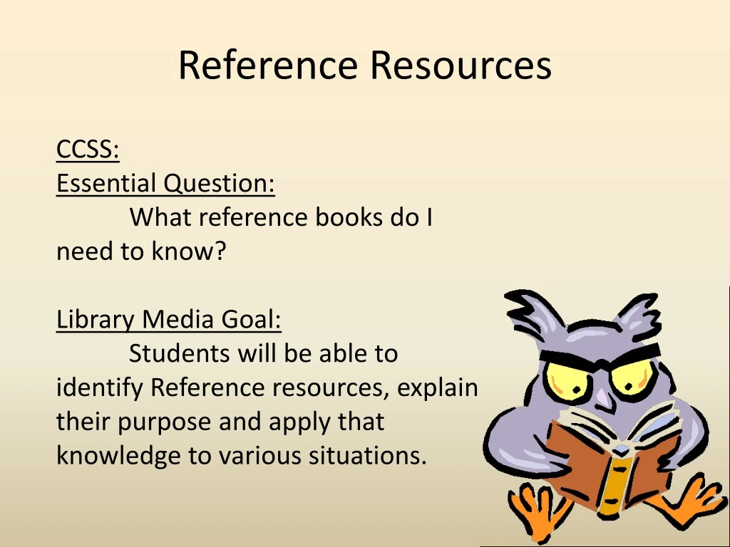 reference resources