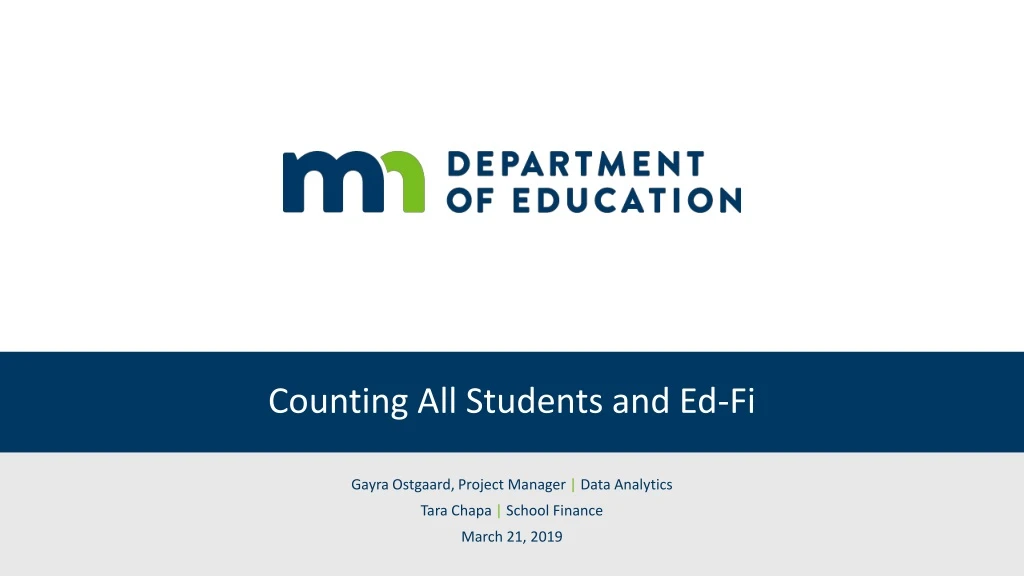 counting all students and ed fi