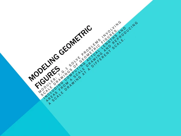 Modeling Geometric Figures