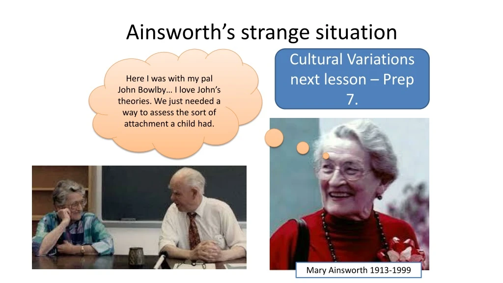 ainsworth s strange situation