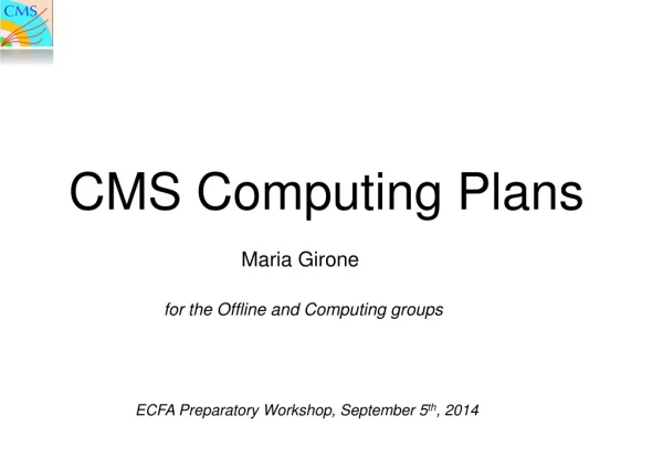 CMS Computing Plans