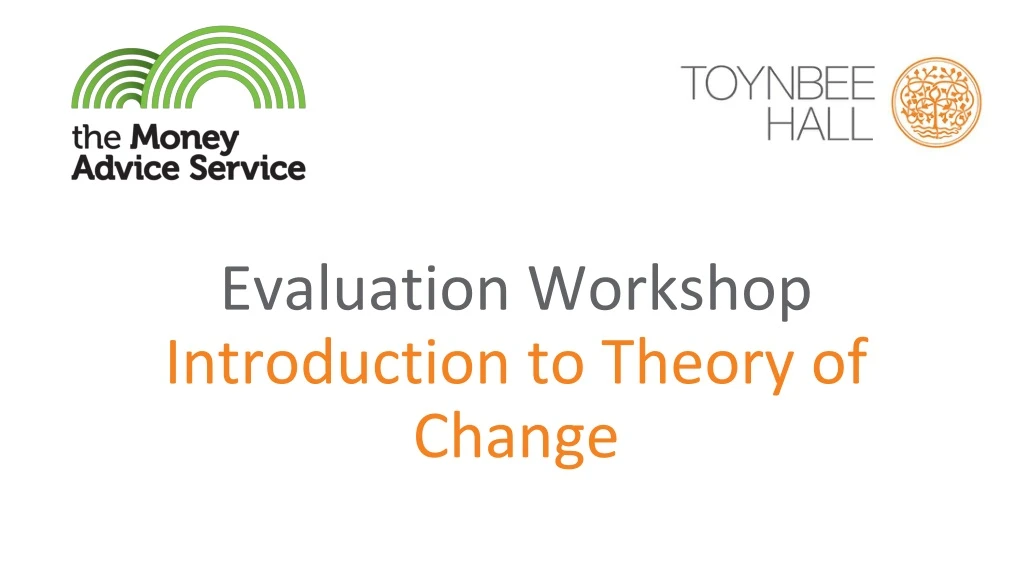 evaluation workshop introduction to theory
