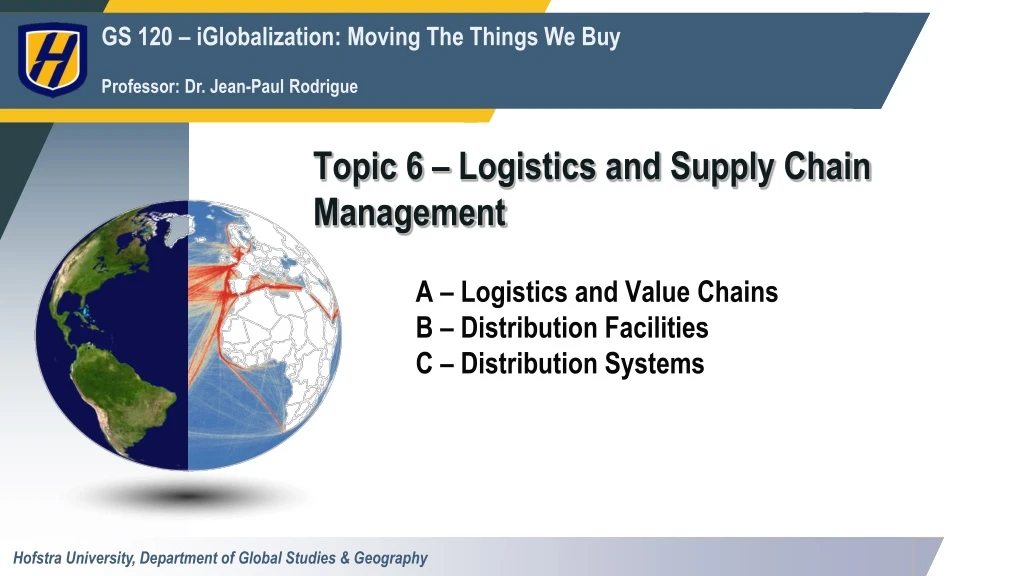 topic 6 logistics and supply chain management