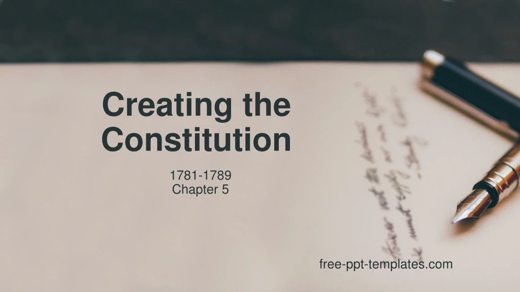 creating the constitution