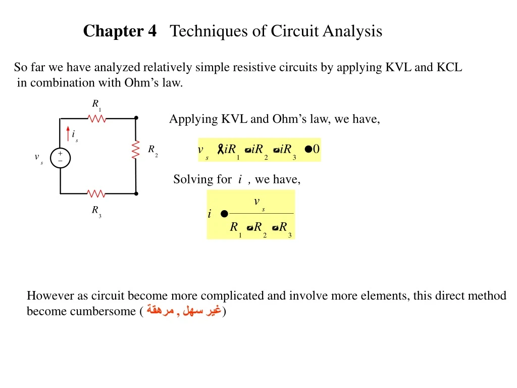 chapter 4 techniques of circuit analysis