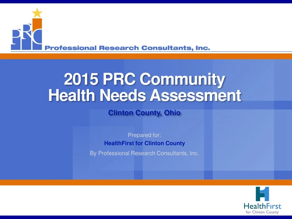 2015 prc community health needs assessment