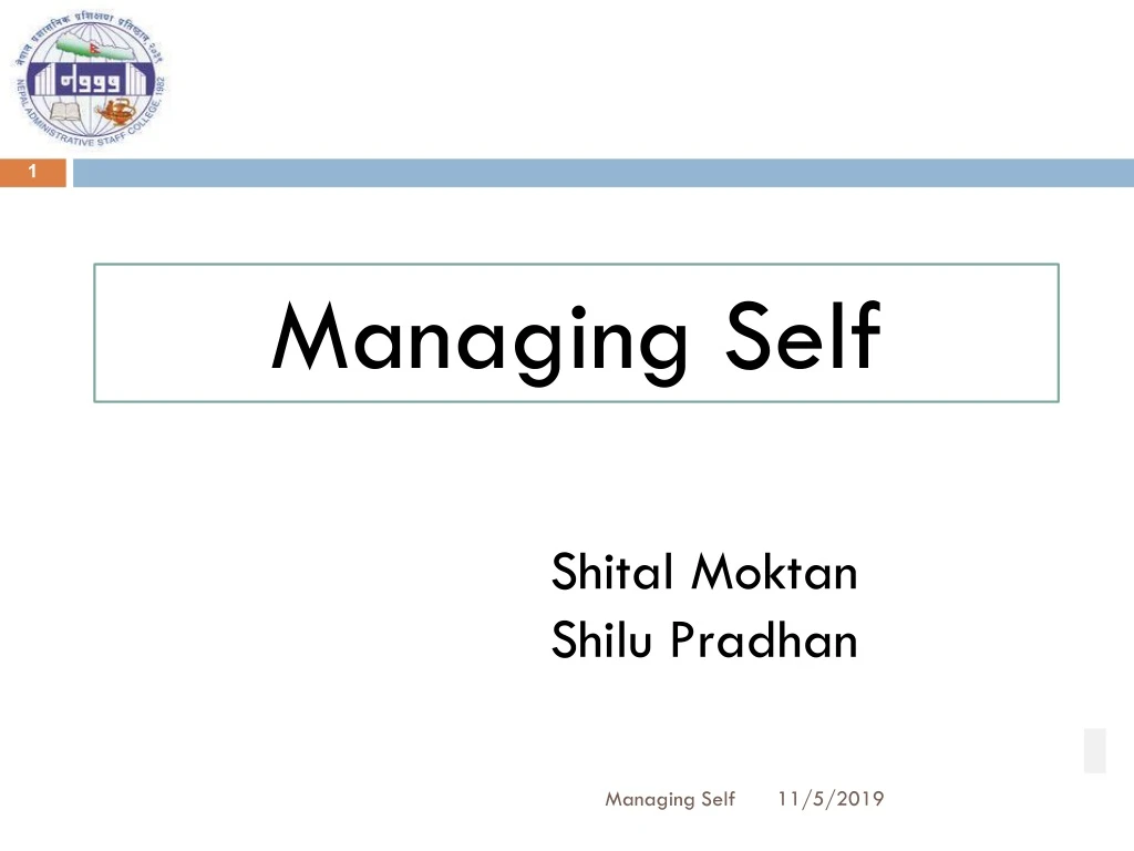 managing self
