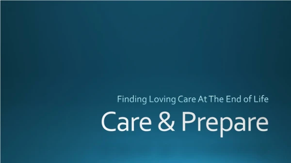 Care &amp; Prepare