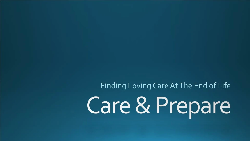 finding loving care at the end of life