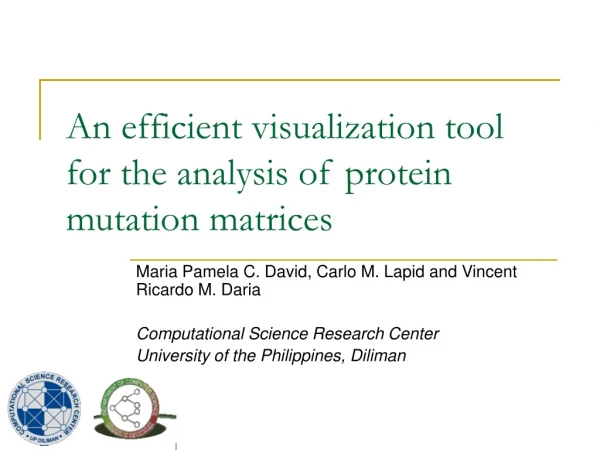An efficient visualization tool for the analysis of protein mutation matrices